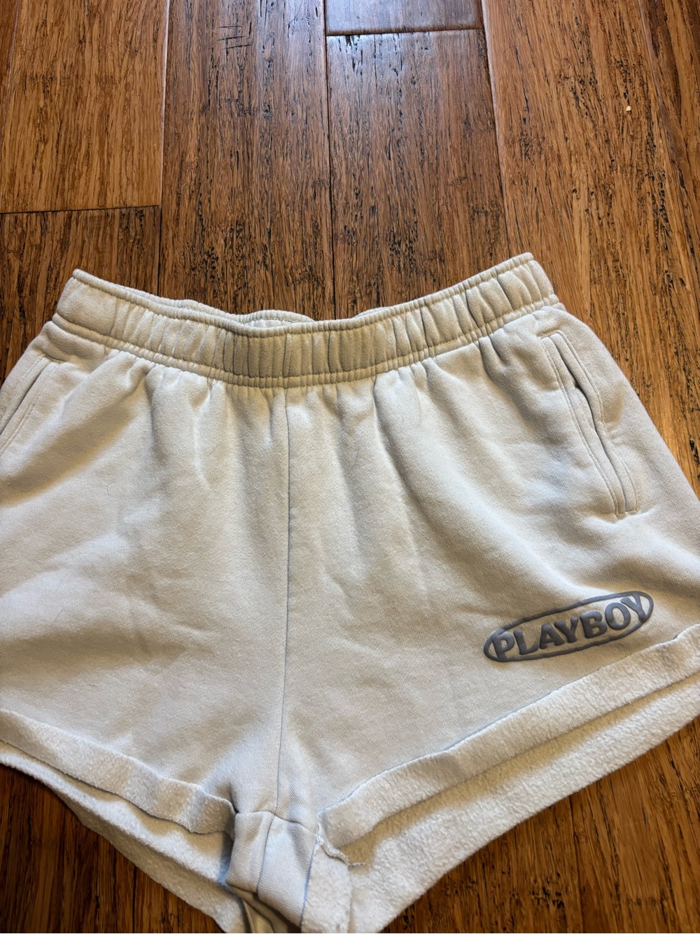 Playboy by PacSun Light Blue Women's Lounge Shorts/Sweatshorts